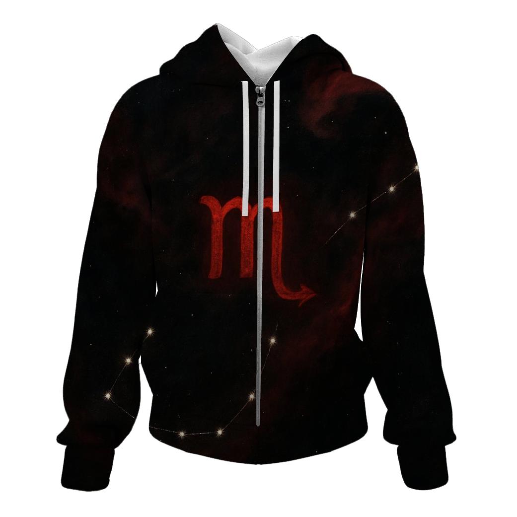 Scorpio Nebula Serpent Tail heavyweight hoodies