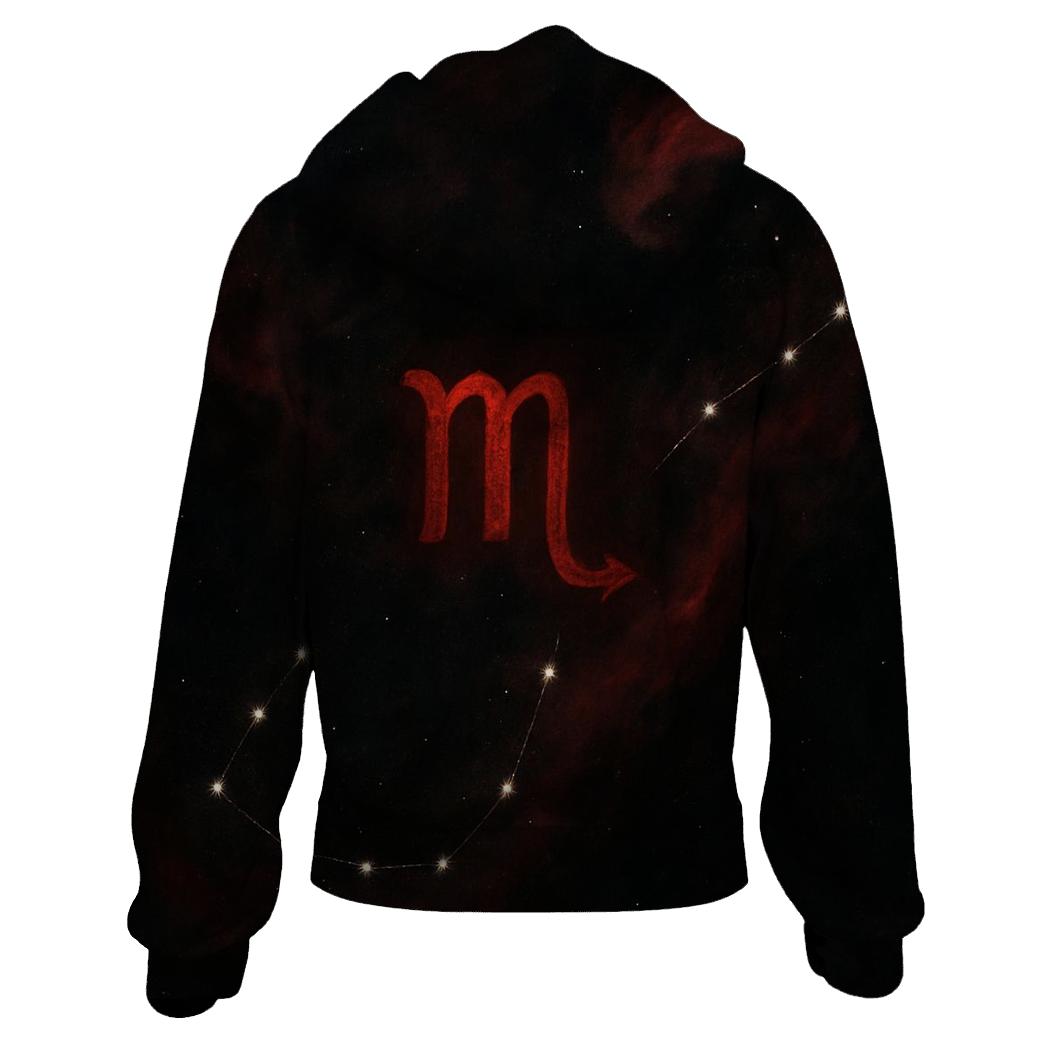 Scorpio Nebula Serpent Tail heavyweight hoodies