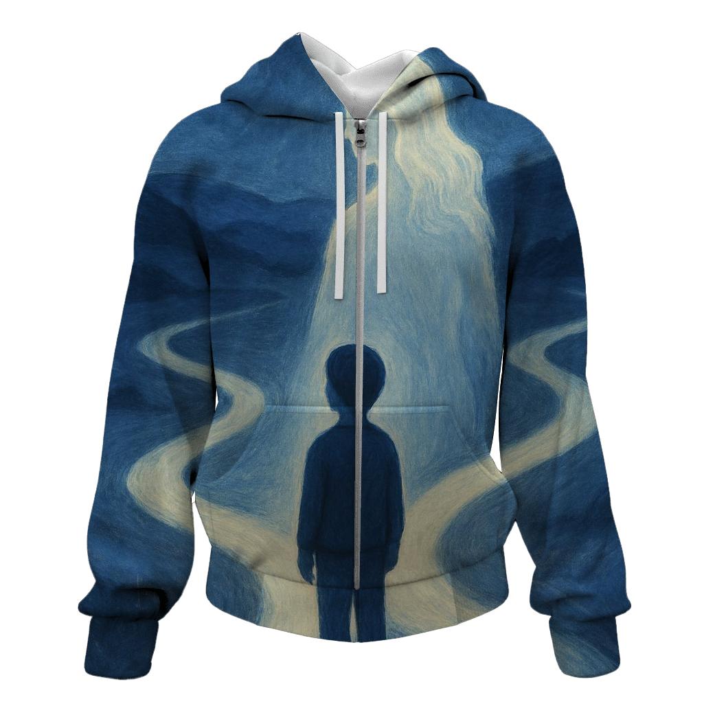 The Quiet Light Behind Every Choice embroidered hoodies