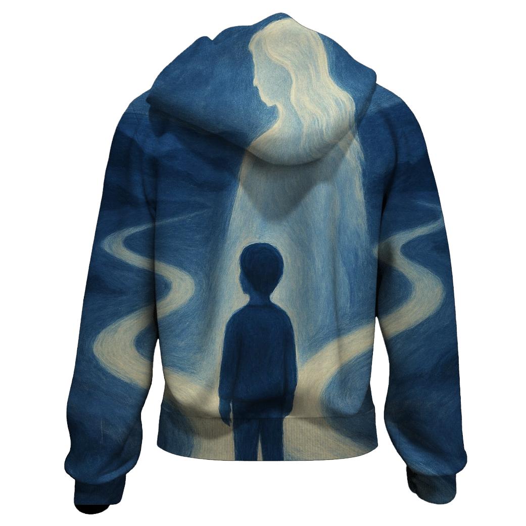 The Quiet Light Behind Every Choice embroidered hoodies