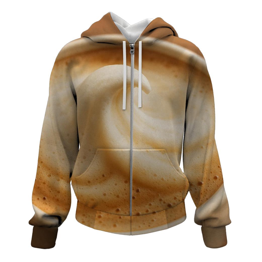 Ivory Foam Crest graphic hoodies