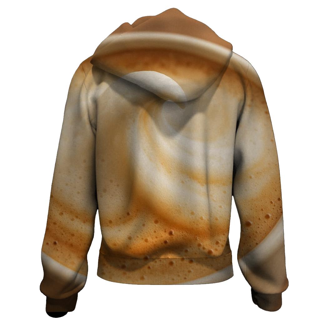 Ivory Foam Crest graphic hoodies