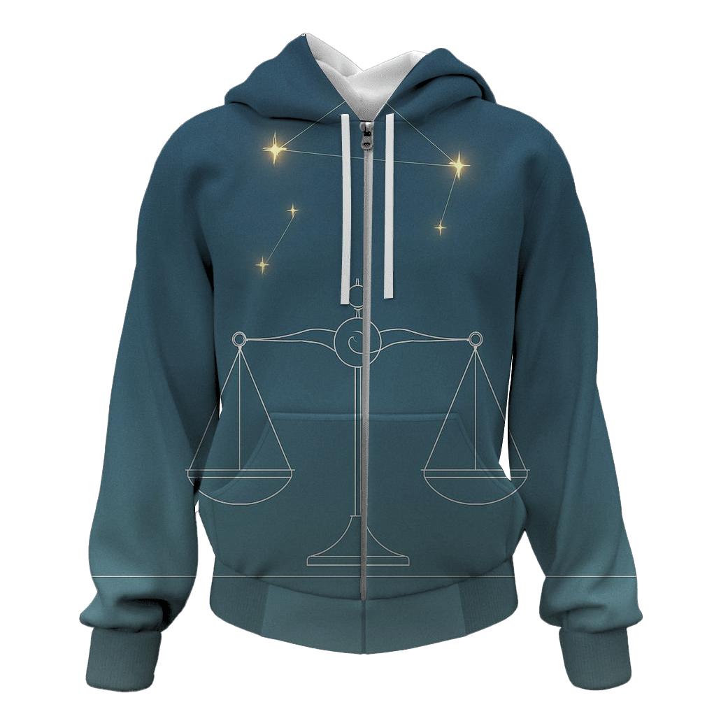 Libra Starlit Equinox Scales hoodie styles
