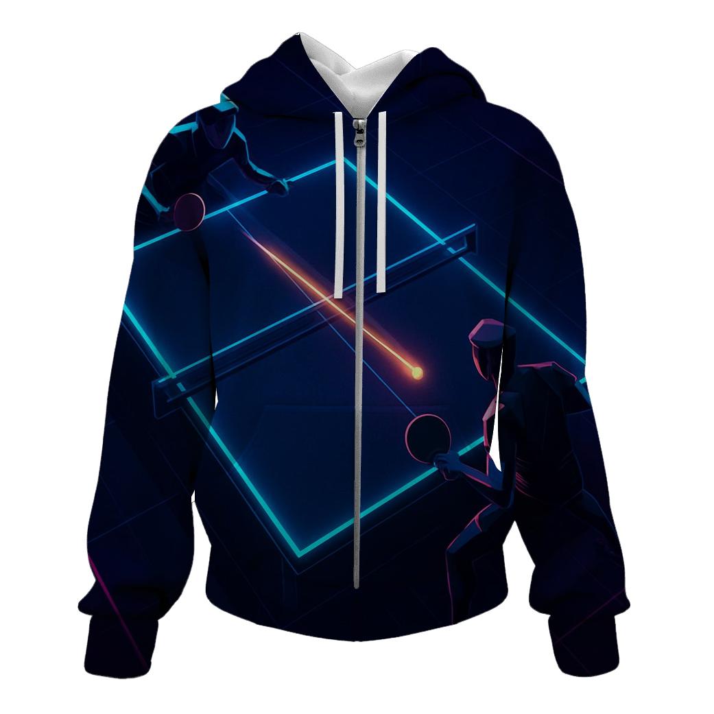 Neon Table Tennis Reflex printed hoodies