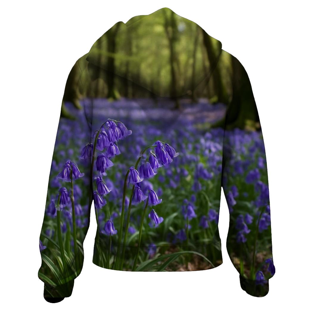 Bluebell Carpet In Ancient Woodland custom hoodies