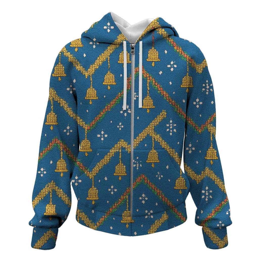 Blizzard Bell Zigzag Path Design hoodie trends