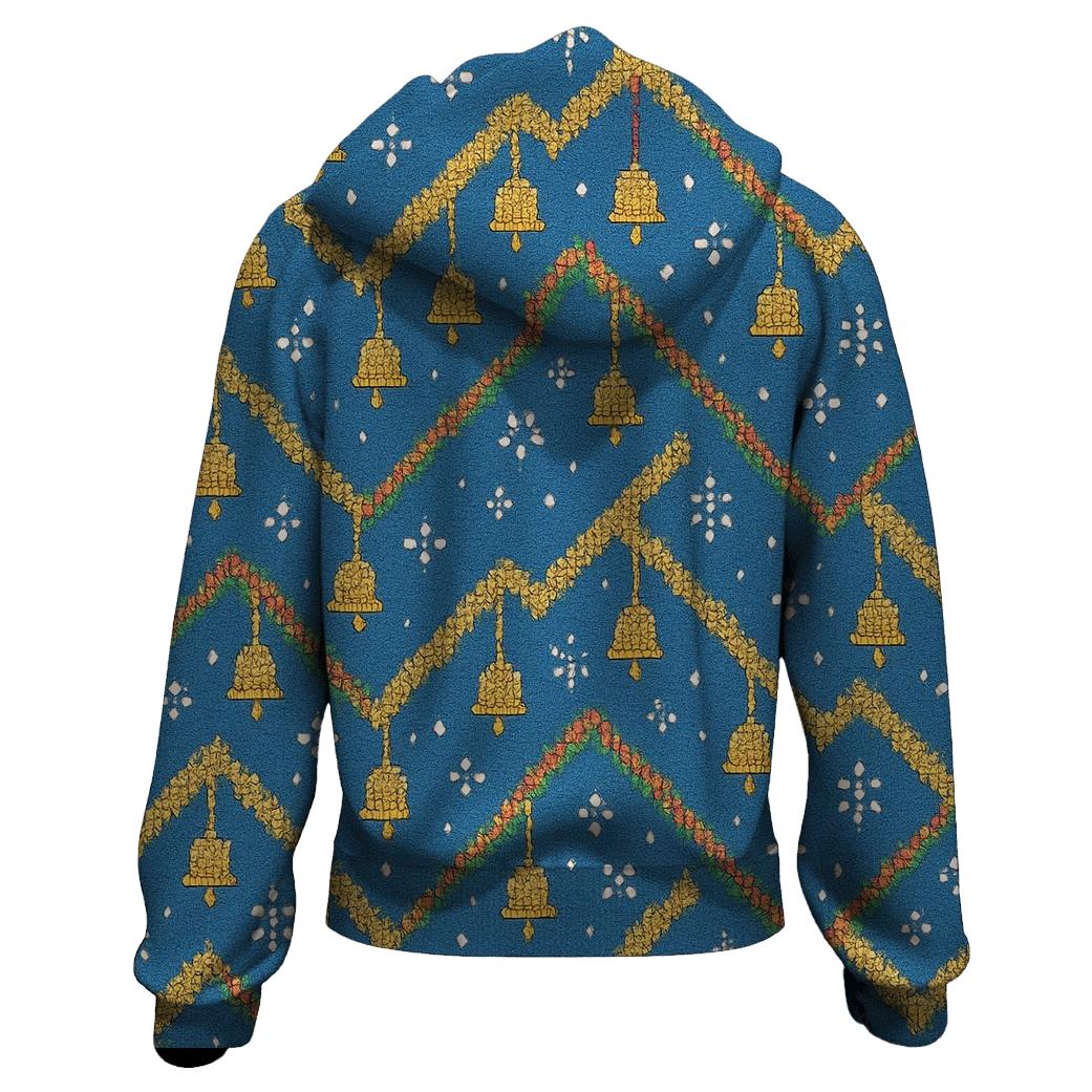Blizzard Bell Zigzag Path Design hoodie trends