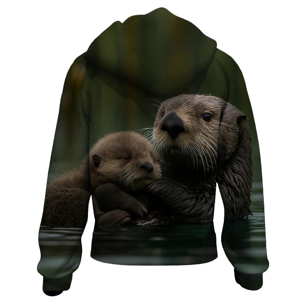 Kelp Forest Sea Otter Cradle hoodie trends