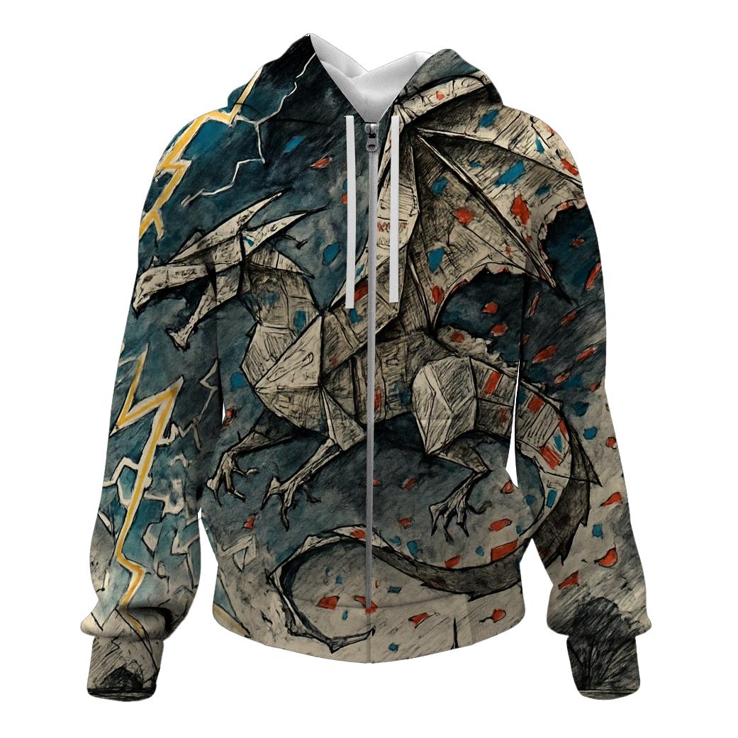 Origami Storm Dragon hoodie styles