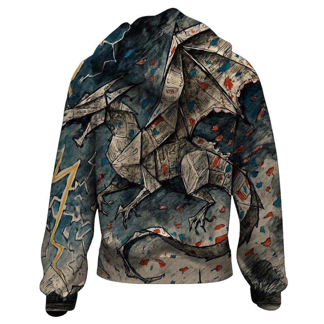 Origami Storm Dragon hoodie styles
