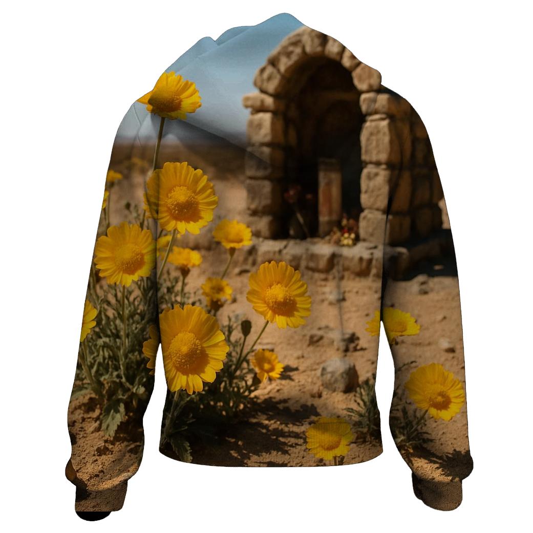 Desert Marigolds At Roadside Shrine lightweight hoodies