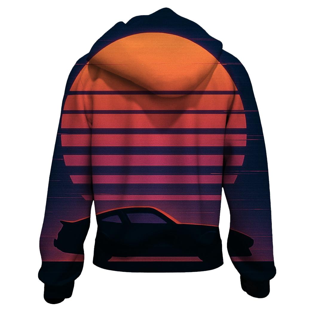 Digital Sunset Drive premium hoodies