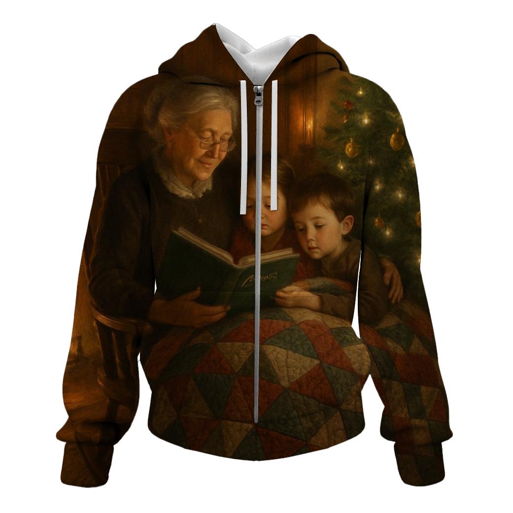 Grandmas Quilt And Story By The Tree custom hoodies