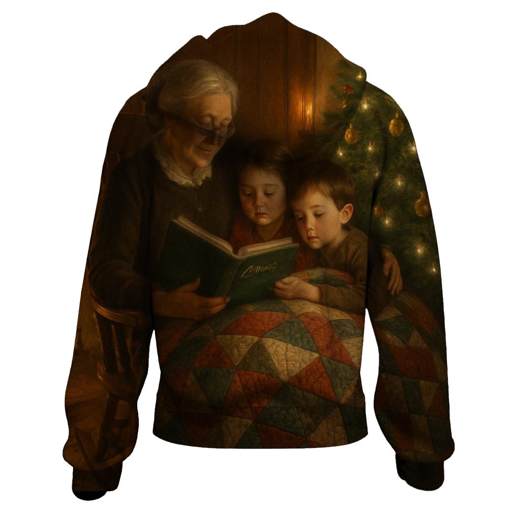 Grandmas Quilt And Story By The Tree custom hoodies