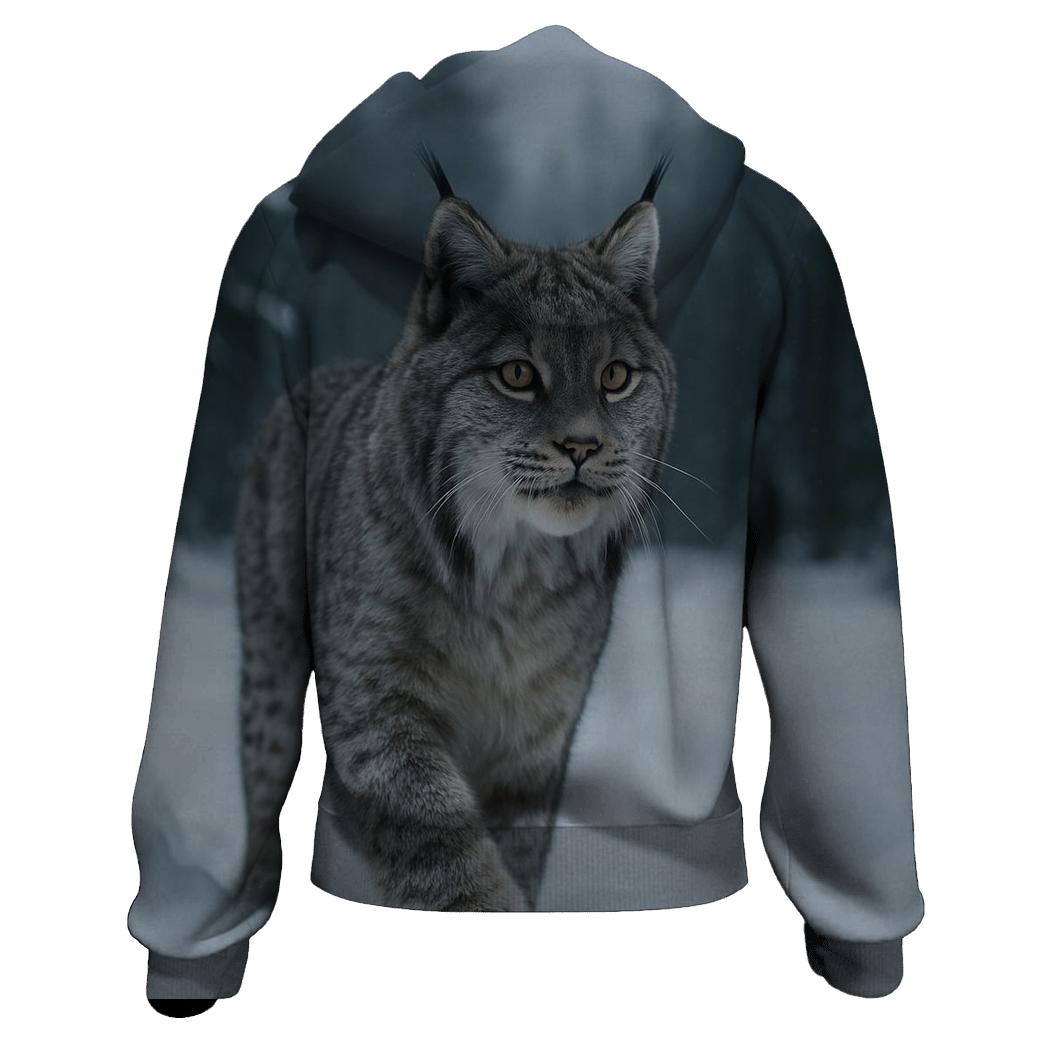 Boreal Lynx Snowbound Pause zip-up hoodies