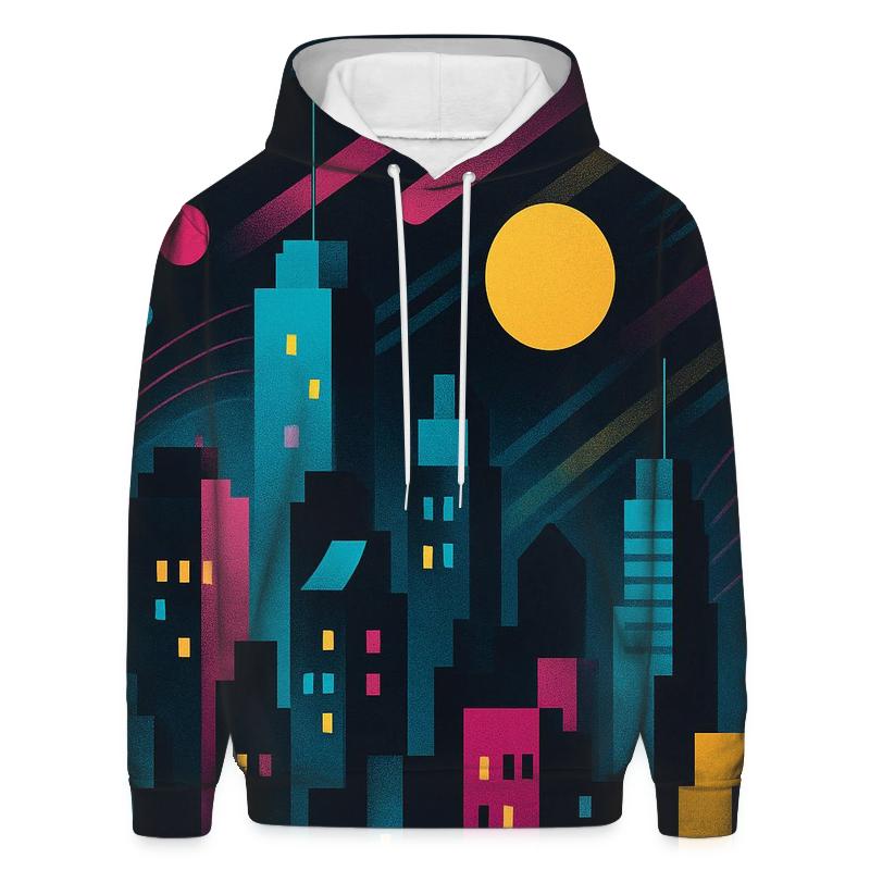 Chromatic City Rhythm zip-up hoodies