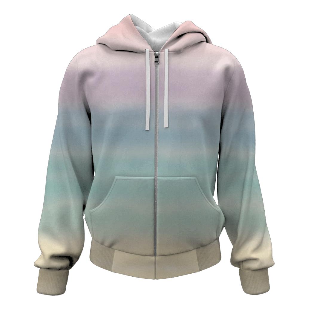 Pastel Horizon Stripe Fade pullover hoodies