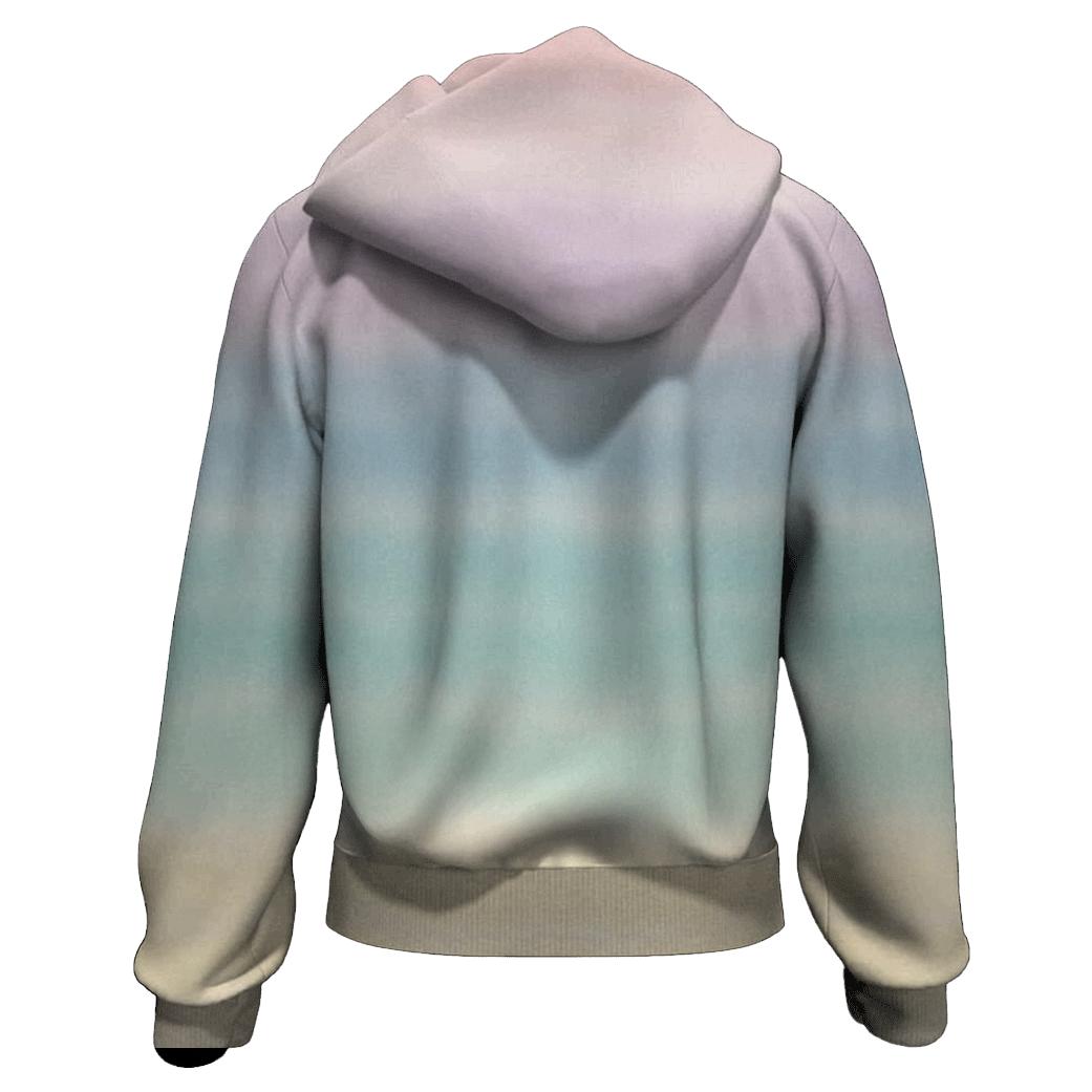 Pastel Horizon Stripe Fade pullover hoodies
