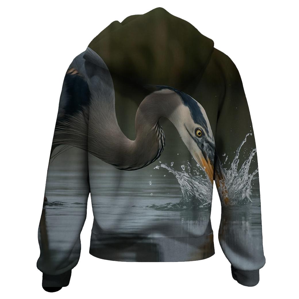 Estuary Heron Mirror Strike hoodies fashion