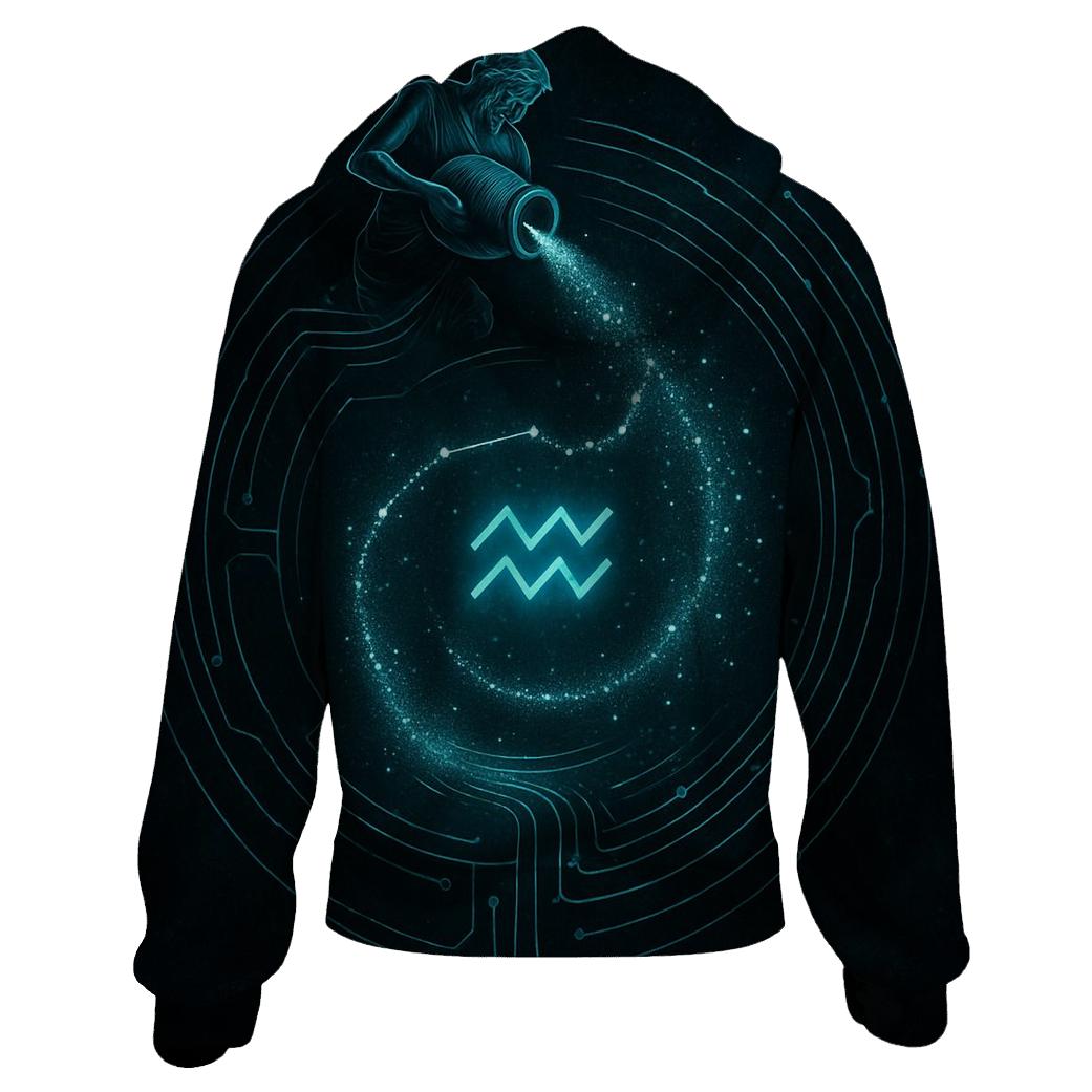 Aquarius Celestial Water Circuit custom hoodies