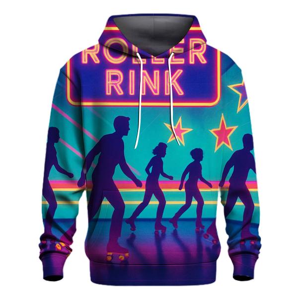 Neon Roller Rink Nights lightweight hoodies