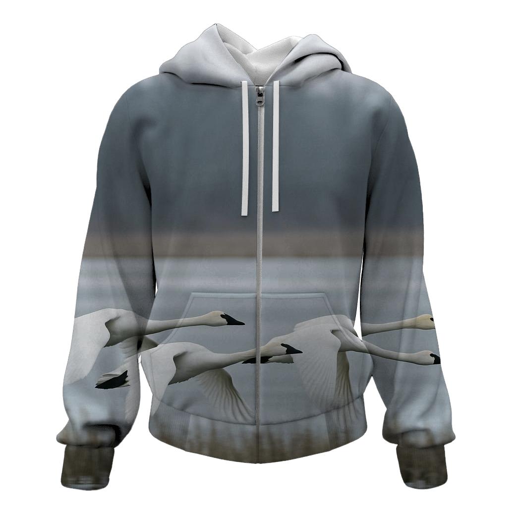 Tundra Swans Low Flight hoodies fashion