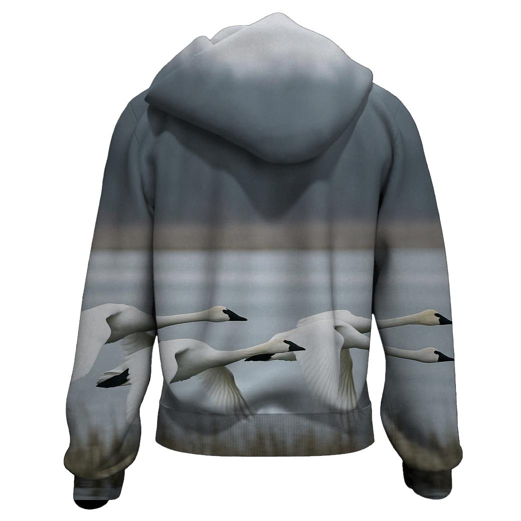 Tundra Swans Low Flight hoodies fashion