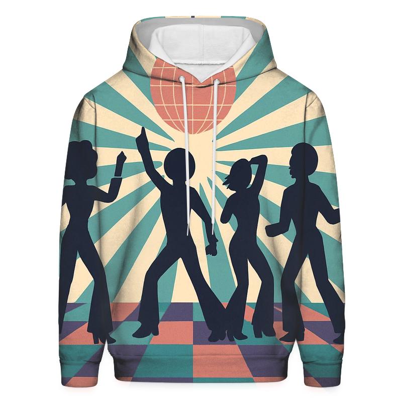 Groovy Checkerboard Dancefloor hoodies fashion