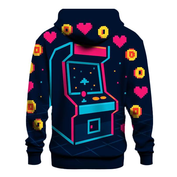 Pixel Galaxy Arcade embroidered hoodies