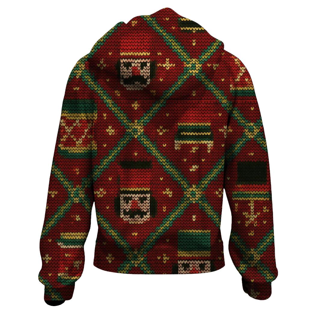 Nutcracker Drum Parade Lattice Design pullover hoodies