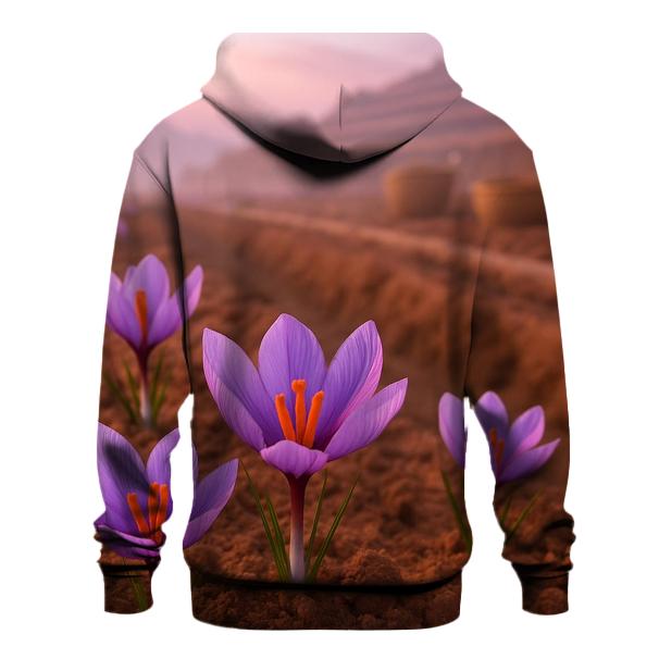 Saffron Crocus Harvest At Dawn custom hoodies