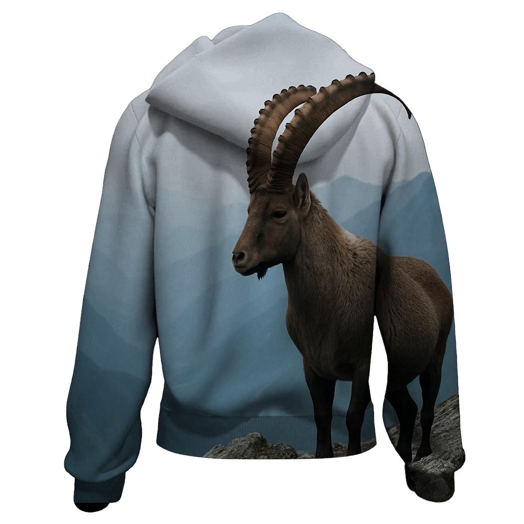 Alpine Ibex Ridge Silhouette pullover hoodies