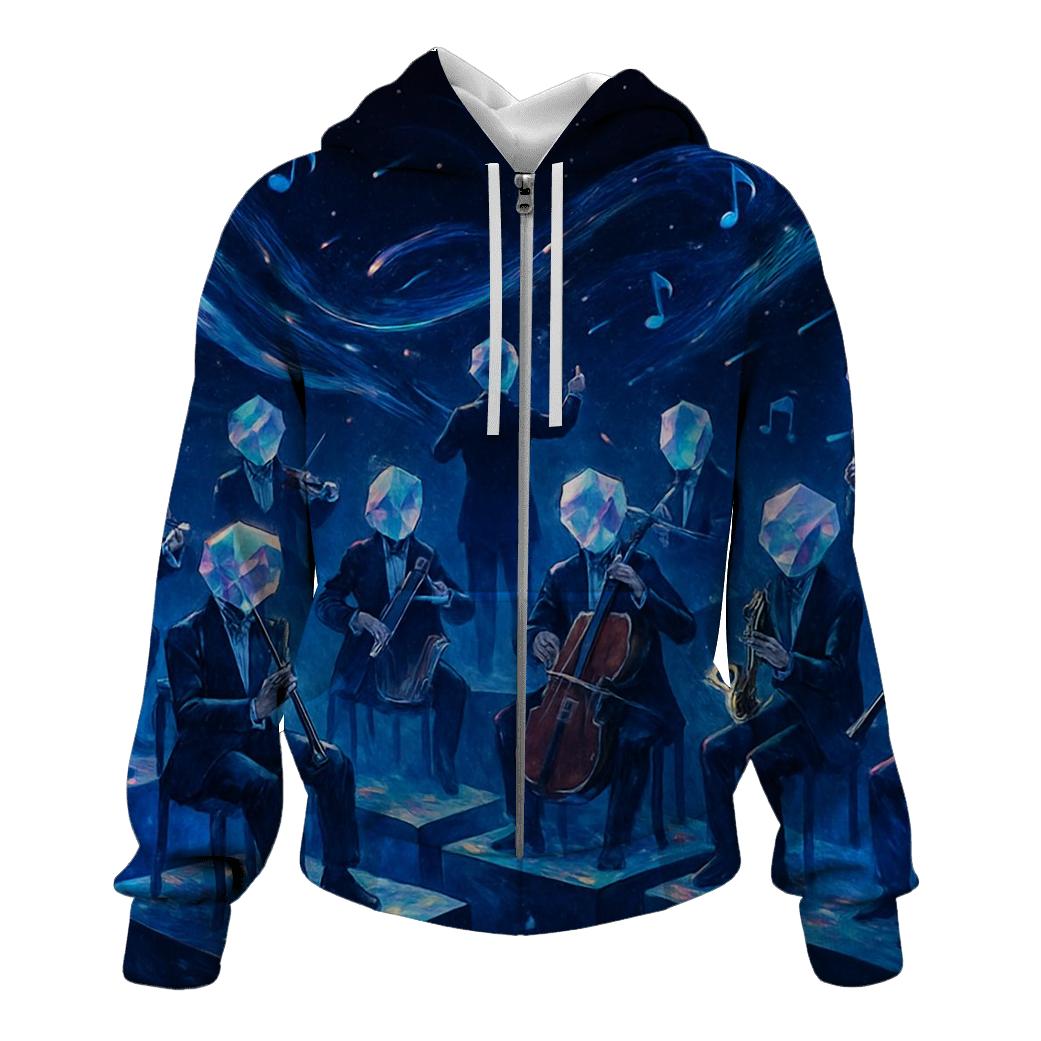 Crystal Headed Orchestra embroidered hoodies