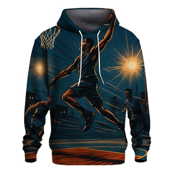 Midnight Street Basketball Rush embroidered hoodies