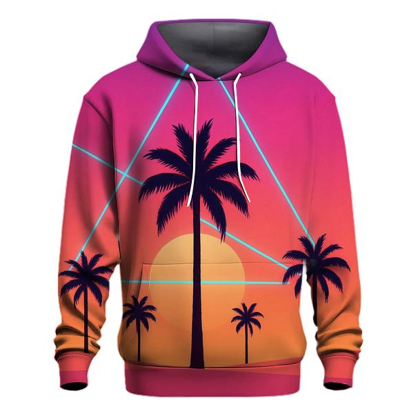 Laser Palm Mirage lightweight hoodies