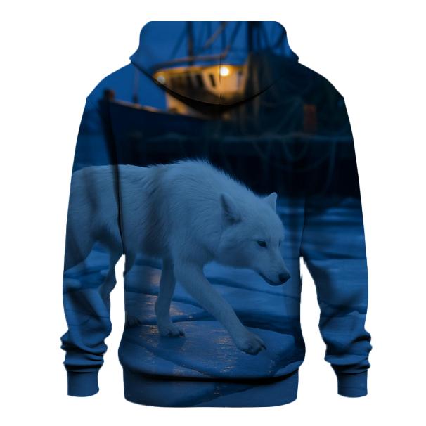 Harbor Ice Wolf Crossing printed hoodies