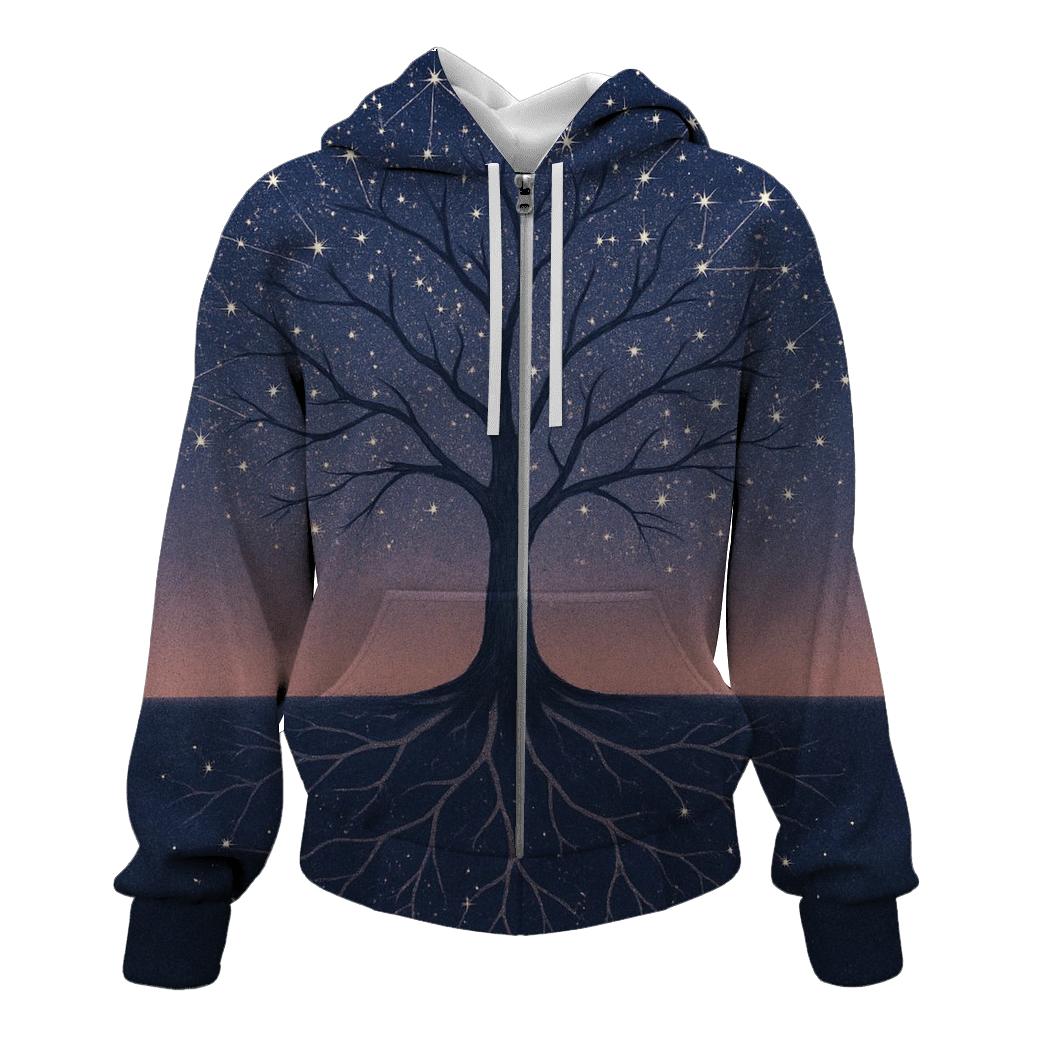 Whispering Tree Constellations custom hoodies
