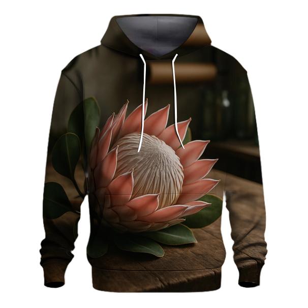 Protea Study On Weathered Workbench pullover hoodies