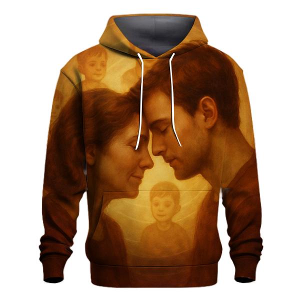 The Heartbeat Between Two Worlds printed hoodies
