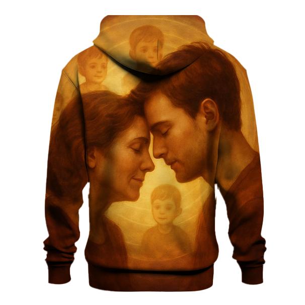 The Heartbeat Between Two Worlds printed hoodies
