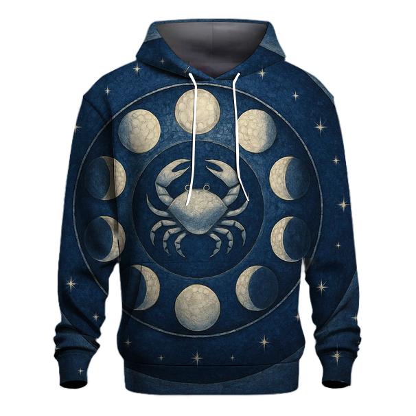 Cancer Lunar Tides Mosaic graphic hoodies