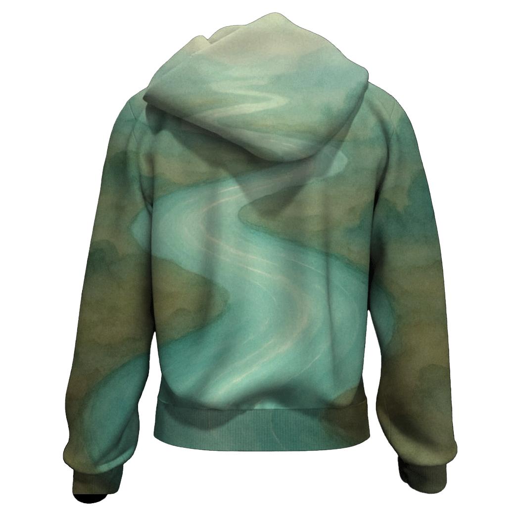 River Of Quiet Light zip-up hoodies