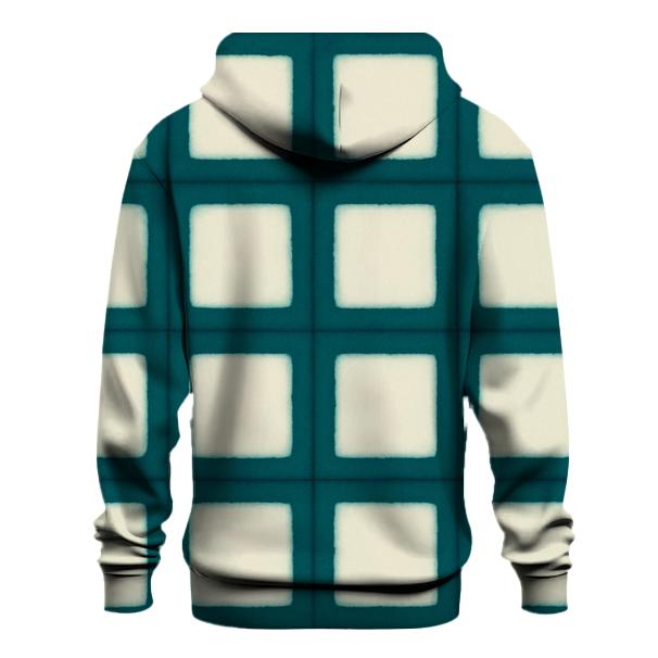 Teal Itajime Window Grid hoodie trends