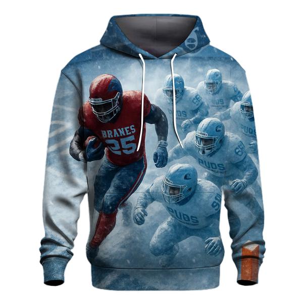 Frozen Yard Goal Line Bear Maul custom hoodies