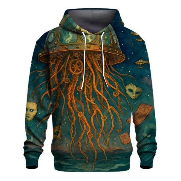 Clockwork Jellyfish Carnival graphic hoodies