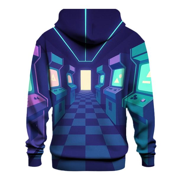 Vaporwave Arcade Hall hoodie styles
