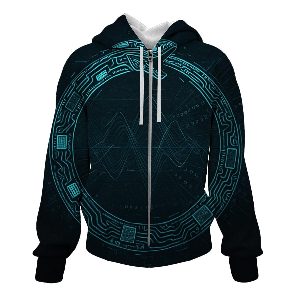 Quantum Circuit Ouroboros hoodie styles