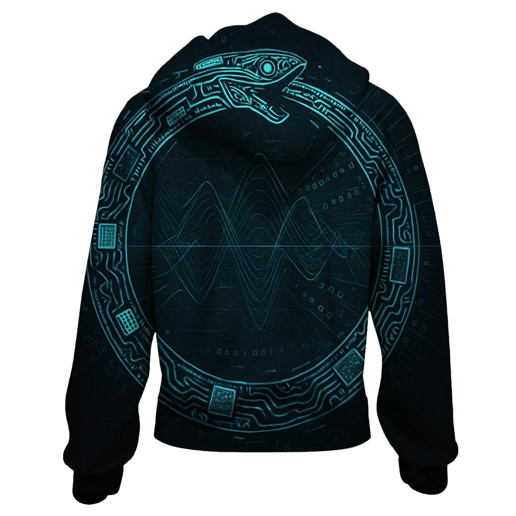 Quantum Circuit Ouroboros hoodie styles