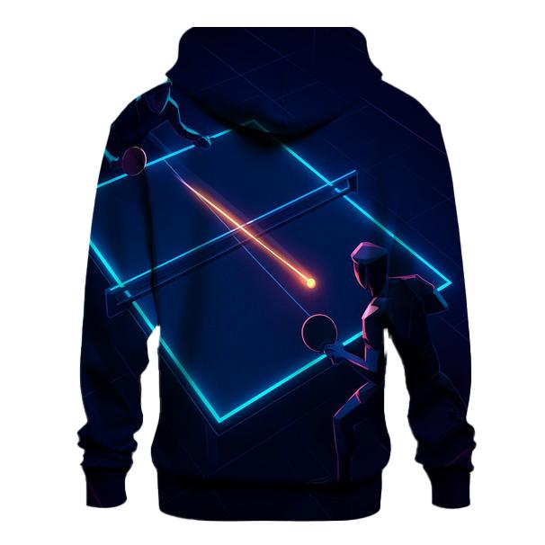 Neon Table Tennis Reflex embroidered hoodies