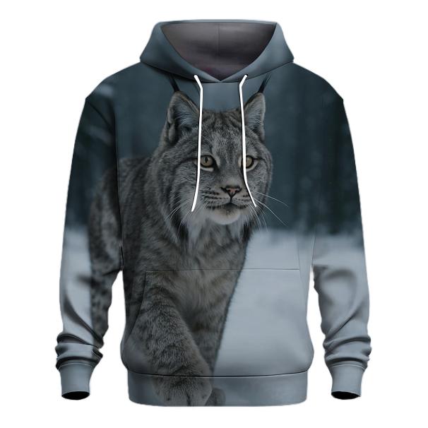 Boreal Lynx Snowbound Pause custom hoodies